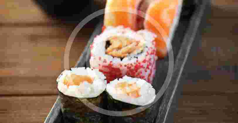 Sushi Set Nigiri and Sushi Rolls