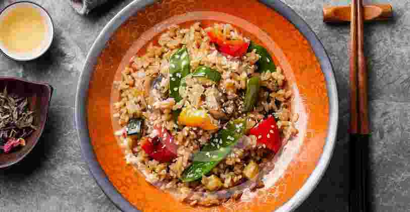 Rice with Vegetables and Mushrooms